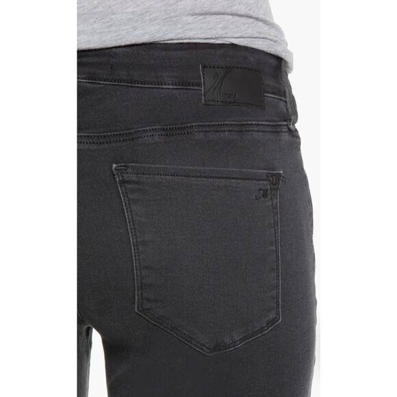 Mavi Alexa Mid-Rise Skinny Jeans – Dark‎ Grey Smoke Supersoft, Size 27/33, New - Picture 4 of 12